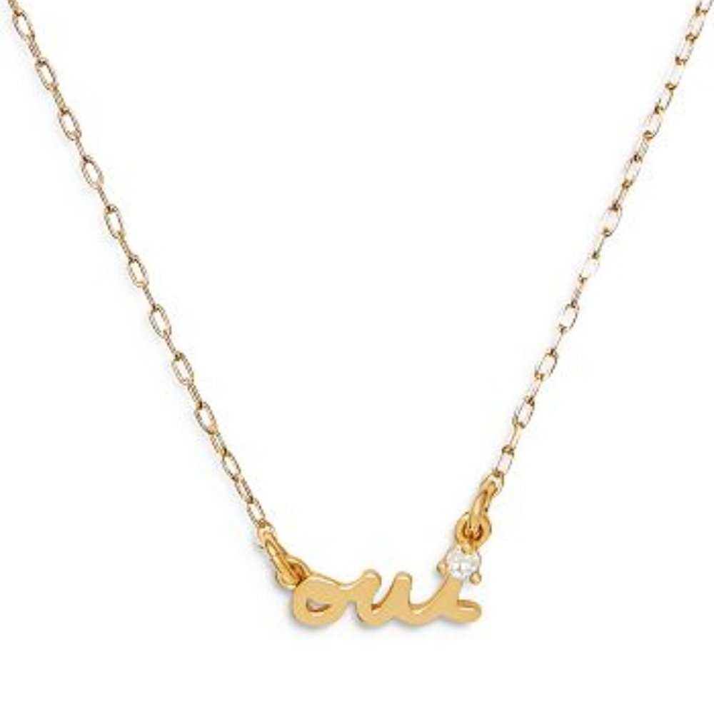 Kate Spade Oui Pendant Necklace